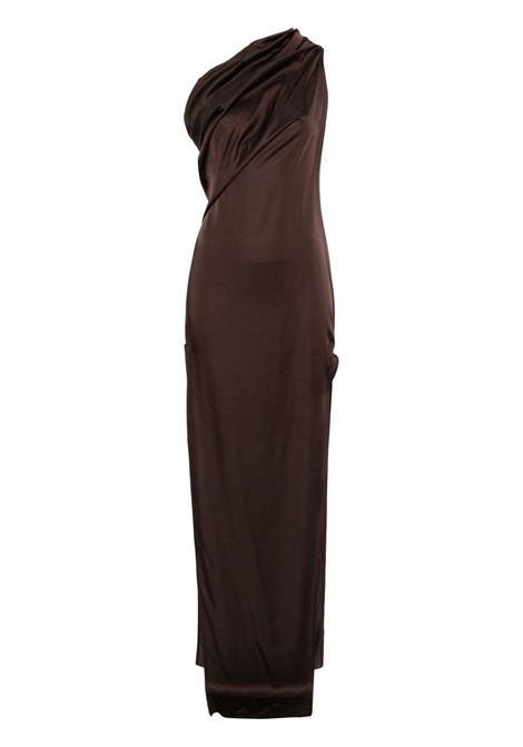 Coffee brown Athena Arrowhead maxi dress Rick Owens - women